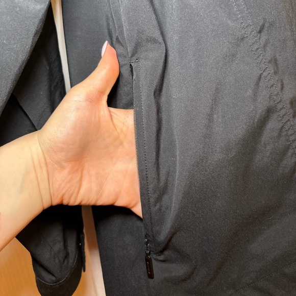 Athleta - Advantage Poplin Jacket Top Black Long Sleeve Pullover in Size XS - Picture 12 of 14